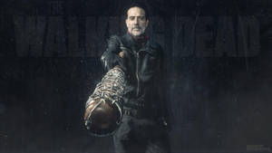 Negan Holding A Baseball Bat Wallpaper