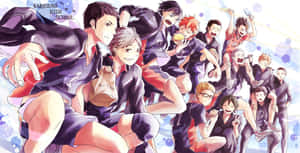 Nekoma High School's Volleyball Team, Ready To Serve Wallpaper