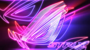 Neon Asus Rog Strix Logo Wallpaper