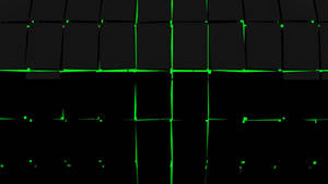 Neon Backlight Abstract Squares Black Desktop Wallpaper