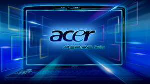 Neon Blue Acer Aspire Laptop Wallpaper
