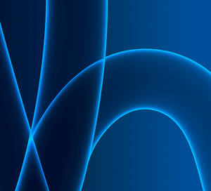 Neon Blue Lines Imac 4k Wallpaper