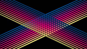 Neon Diagonal Lines Graphic Wallpaper