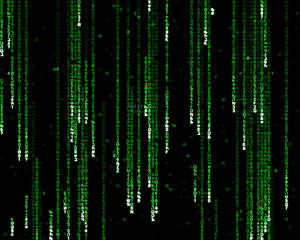 Neon Green And White Matrix Wallpaper