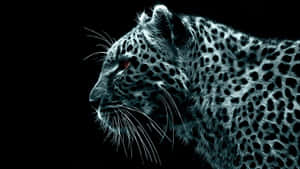 Neon Leopard Profile Wallpaper