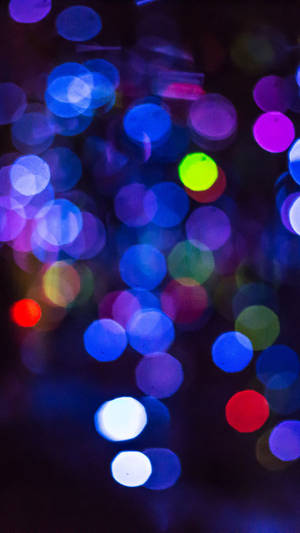 Neon Light Dots Wallpaper