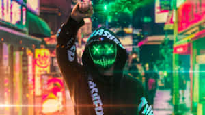 Neon Mask 5400 X 3038 Wallpaper