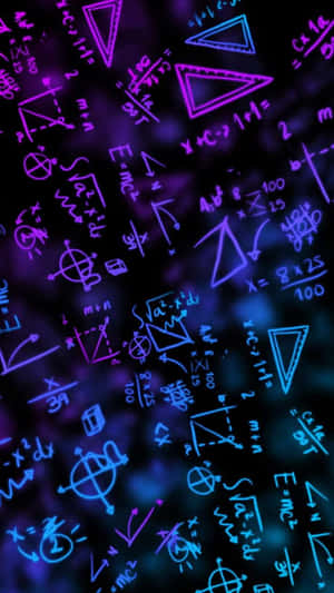 Neon Math Graffiti Wallpaper.jpg Wallpaper