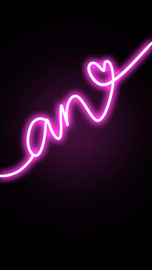 Neon Pink An Wallpaper