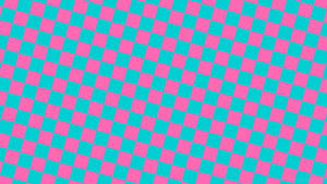 Neon Pink And Blue Checkered Wallpaper