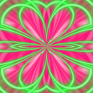 Neon Pink And Green Mirror Graphic Wallpaper
