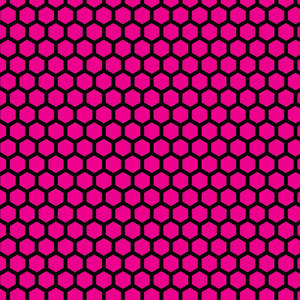 Neon Pink Honeycomb Pattern Wallpaper