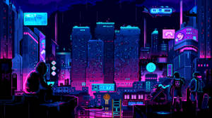“neon Pixel City - Illuminating The Design
