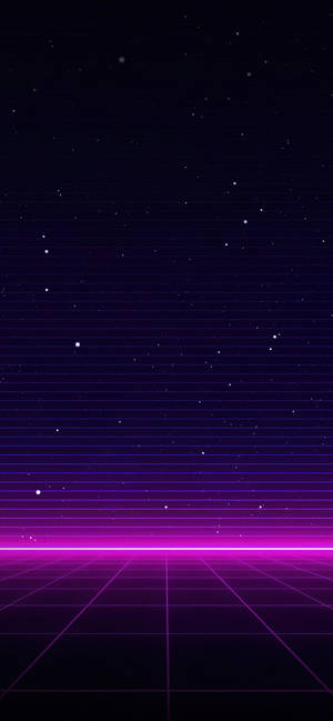 Neon Purple Iphone Galaxy Stripes Wallpaper