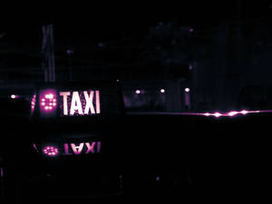 Neon Purple Iphone Taxi Wallpaper