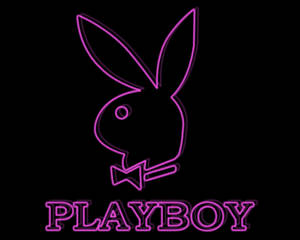 Neon Purple Playboy Logo Wallpaper