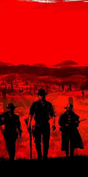 Neon Red Dead Redemption Wallpaper