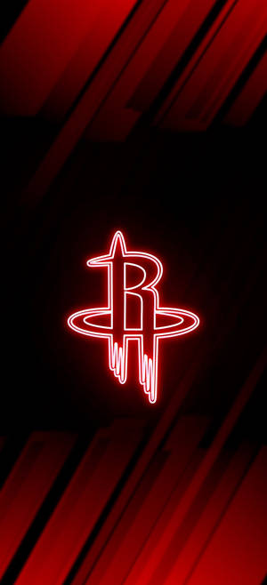Neon Red Houston Rockets Wallpaper