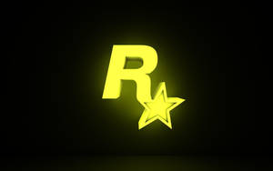 Neon Rockstar Gamer Logo Wallpaper