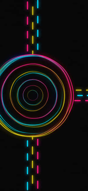 Neon_ Spiral_ Abstract_i Phone_ Wallpaper Wallpaper