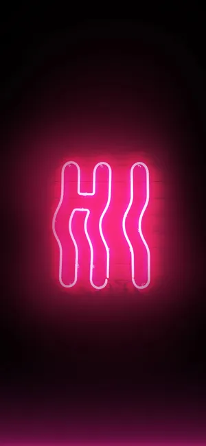Neon Squigglesi Phone Wallpaper Wallpaper