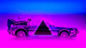 Neon Vaporwave Aesthetic 4k Car Wallpaper