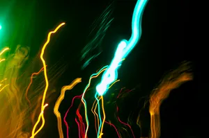 Neon Yellow Aesthetic Lights Wallpaper