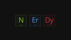Nerdy Elements Typography Wallpaper