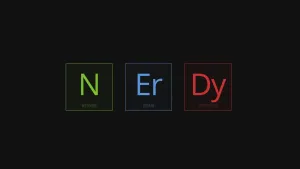 Nerdy Elements Typography Wallpaper