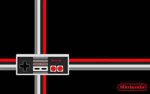 Nes Controller With Lines Wallpaper