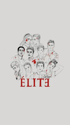 Netflix Elite Series Drawing Wallpaper