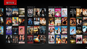 Netflix Interface Of Tv Shows Wallpaper