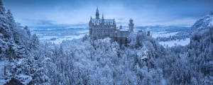 Neuschwanstein Castle Side View Winter Wallpaper