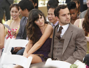 New Girl Jess And Nick In Wedding Wallpaper