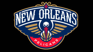 New Orleans Pelicans Black Background Wallpaper