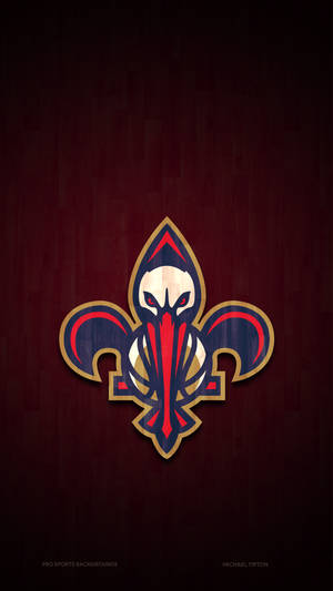 New Orleans Pelicans Dark Red Wallpaper