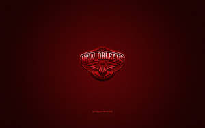 New Orleans Pelicans Red Carbon Fiber Wallpaper