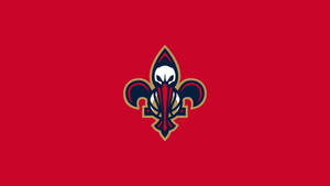 New Orleans Pelicans Red Minimalist Wallpaper