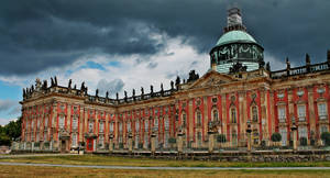 New Palace Potsdam Dark Clouds Wallpaper