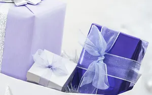 New Year's Gifts With Bows Wallpaper