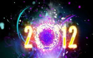 New Years 2012 Made With Lights Wallpaper
