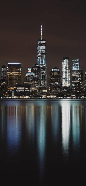 New York City By The River Iphone Wallpaper