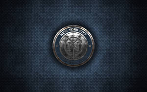 New York Hd Fc Logo Diamond Plate Wallpaper