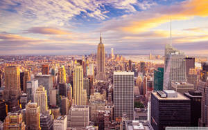 New York Hd Pastel Sky Wallpaper