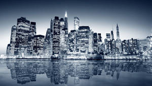 New York Hd Skyscrapers Reflection Wallpaper