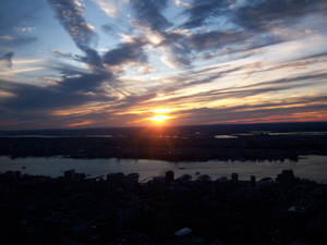 New York Hd Sunset Silhouette Wallpaper