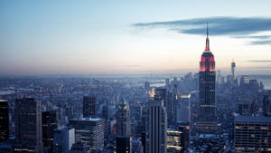 New York Hd Top-level Skyline Wallpaper