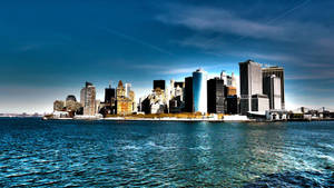 New York Hd Vibrant Coast Buildings Wallpaper