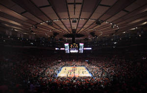 New York Knicks Interior Arena Wallpaper