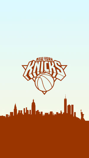 New York Knicks Two Tone Logo Wallpaper